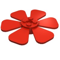 30078 - Propeller 6 Blade Fan 8 x 8 - Red