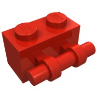 30236 - Brick Special 1 x 2 with Handle - Red