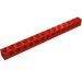 32018 - Red - Technic Brick 1 x 14 [13 Pin Holes]