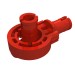 47455 - Red - Technic Rotation Joint Ball Loop with Two Perpendicular Pins with Friction