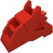 48492 - Animal / Creature Accessory, Horse Battle Helmet [Angular, Front Clip] - Red