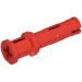 65304 - Technic Pin Long with Friction Ridges Lengthwise and Stop Bush [2 Lateral Holes, Small Pin Hole] - Red
