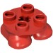 66858 - Feet, 2 x 2 x 2/3 with 4 Studs on Top - Red