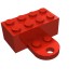 90754 - Red - Brick Magnet 2 x 4 with Round Plate 2 x 2