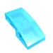 11477 - Trans-Light Blue - Slope Curved 2 x 1 No Studs [1/2 Bow]