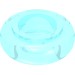 46296 - Trans-Light Blue - Clikits Bead, Ring, Thick Small with Hole