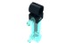 74981 - Trans-Light Blue - Pneumatic Cylinder 1 x 5 with 2 Inlets