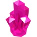 30385 - Trans-Dark Pink - Rock 1 x 1 Crystal 5 Point