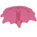 35032e - Wave / Power Burst / Flame, Shield Large with Bar End - Trans-Dark Pink