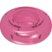 46296 - Trans-Dark Pink - Clikits Bead, Ring, Thick Small with Hole