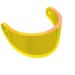 2447 - Trans-Yellow - Headwear Accessory Visor For Standard Helmet