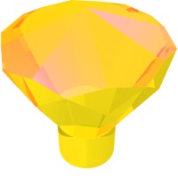 30153 - Rock 1 x 1 Jewel / Gem 24 Facet - Trans-Yellow