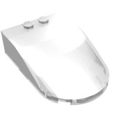 18973 - Windscreen 6 x 4 x 1 Curved - Trans-Clear
