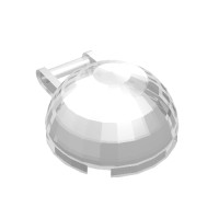 18990 - Windscreen 4 x 4 x 1 2/3 Canopy Half Sphere with Handle - Trans-Clear