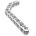 32009 - Technic Beam 1 x 11.5 Double Bent Thick - Trans-Clear