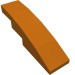 11153 - Slope Curved 4 x 1 No Studs [Stud Holder with Symmetric Ridges] - Dark Orange