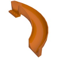 11267 - Slide Curved 180Â° - Dark Orange