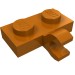 11476 - Plate Special 1 x 2 with Clip Horizontal on Side - Dark Orange