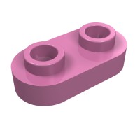 35480 - Plate Special 1 x 2 Rounded with 2 Open Studs - Dark Pink