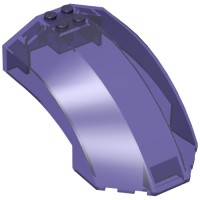 18729 - Windscreen 6 x 10 x 4 Curved - Trans-Purple
