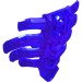 20473 - Large Figure Torso Cover, Armour, Ribbed - Trans-Purple