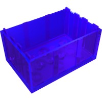 4237 - Trunk / Chest Bottom 4 x 6 x 2 1/3 - Trans-Purple