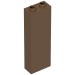 2454a - Brick 1 x 2 x 5 with Blocked Open Studs and Bottom Stud Holder with Asymmetric Ridges - Brown