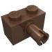 2458 - Brown - Brick Special 1 x 2 with Pin
