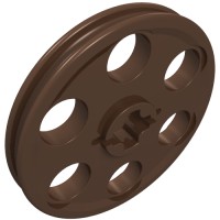 4185 - Technic Wedge Belt Wheel [aka Pulley] - Brown