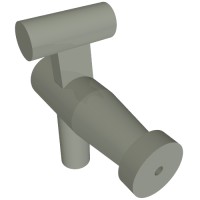 22921 - Minifig Hose Nozzle T Handle with 24L String - Light Gray