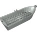 2551 - Light Gray - Boat / Rowing Boat 14 x 5 x 2 with Oarlocks [2 Hollow Inside Studs]