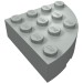 2577 - Brick Round Corner 4 x 4 Full Brick - Light Gray