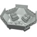 2618 - Light Gray - Cockpit 10 x 10 x 4 Octagonal