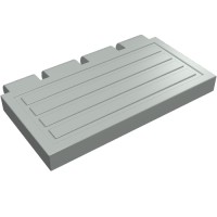 2873 - Hinge Train Gate 2 x 4 - Light Gray