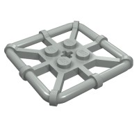 30094 - Plate Special 2 x 2 with Bar Frame Square - Light Gray