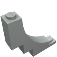 30099 - Brick Arch 1 x 5 x 4 Inverted - Light Gray