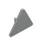 30259 - Road Sign Clip-on 2.2 x 2.667 Triangular - Light Gray