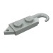 3127 - Hook, Plate 1 x 2 with Crane Hook Left - Light Gray
