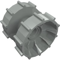 32007 - Technic Tread Hub - Light Gray