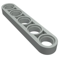 32017 - Technic Beam 1 x 5 Thin - Light Gray