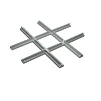 3231b - Train Track 4.5V Crossing, Slotted Rail - Light Gray