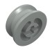 3482 - Light Gray - Wheel with Split Axle hole