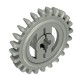 3650a - Light Gray - Technic Gear 24 Tooth Crown with Flat Teeth