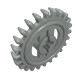 3650b - Light Gray - Technic Gear 24 Tooth Crown with Pointed Teeth