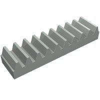 3743 - Technic Gear Rack 1 x 4 - Light Gray