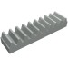 3743 - Light Gray - Technic Gear Rack 1 x 4