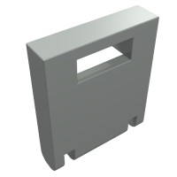 4346 - Box 2 x 2 x 2 Door with Slot - Light Gray
