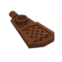 11187 - Minifig Footwear Snowshoe [Short Front End] - Reddish Brown
