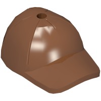 11303 - Hat / Cap Short Curved Bill with Seams and Hole on Top - Reddish Brown