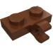 11476 - Plate Special 1 x 2 with Clip Horizontal on Side - Reddish Brown